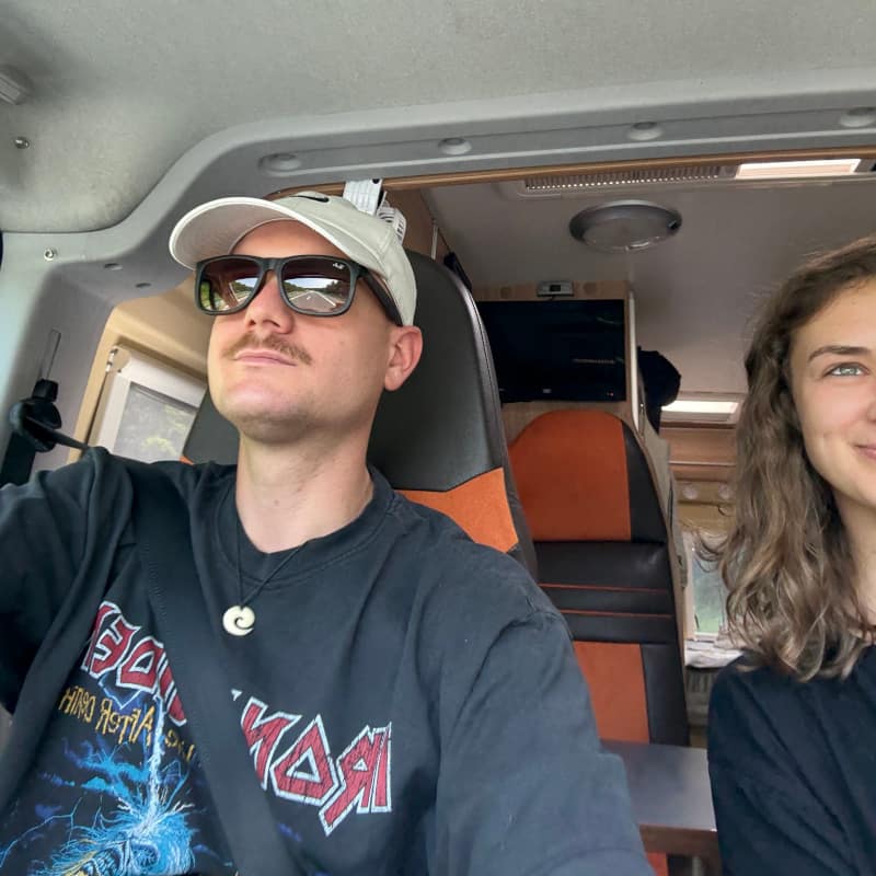 Fabi und Sassi im Camper - Fahrt nach Hannover