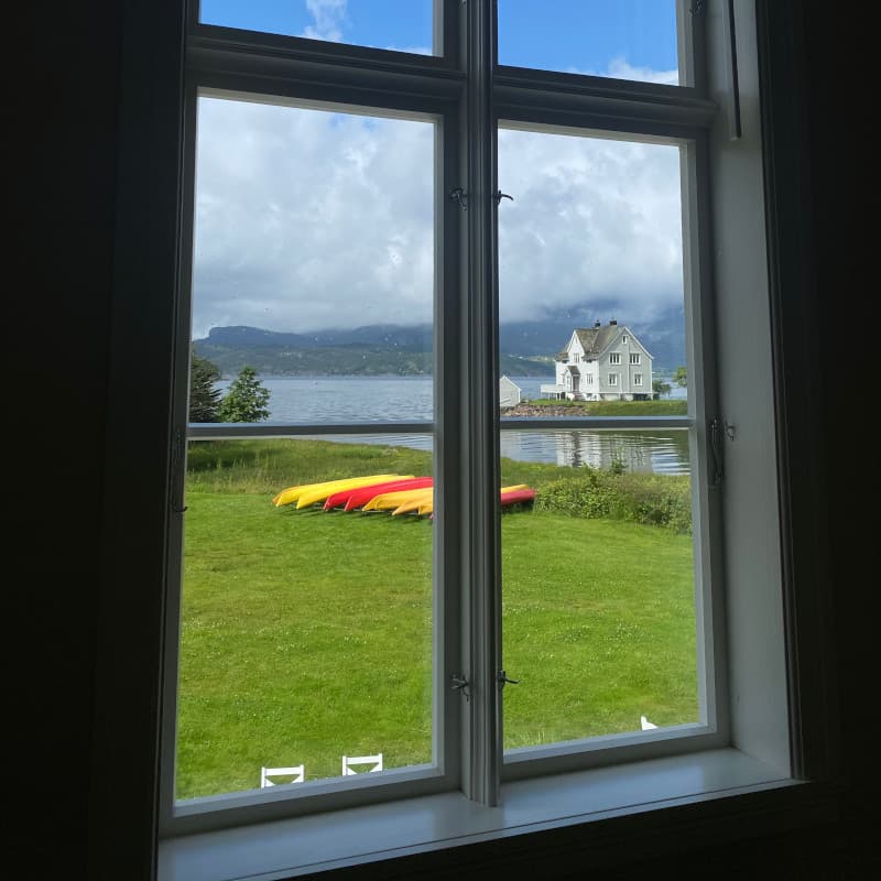 Jondal Café Ausblick aus dem Fenster