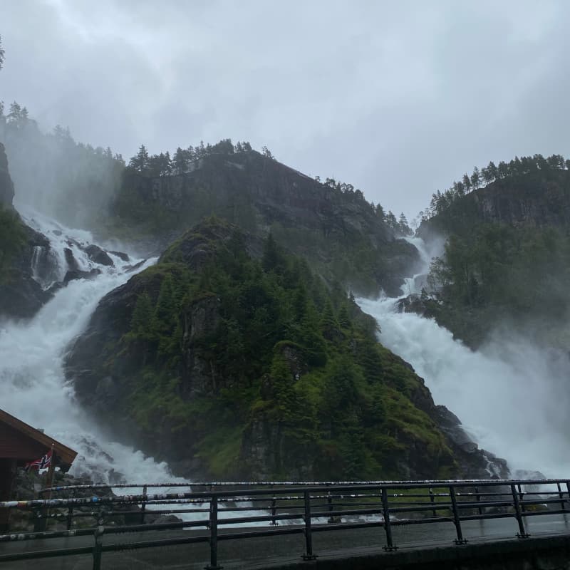 Latefossen Wasserfälle, Norwegen