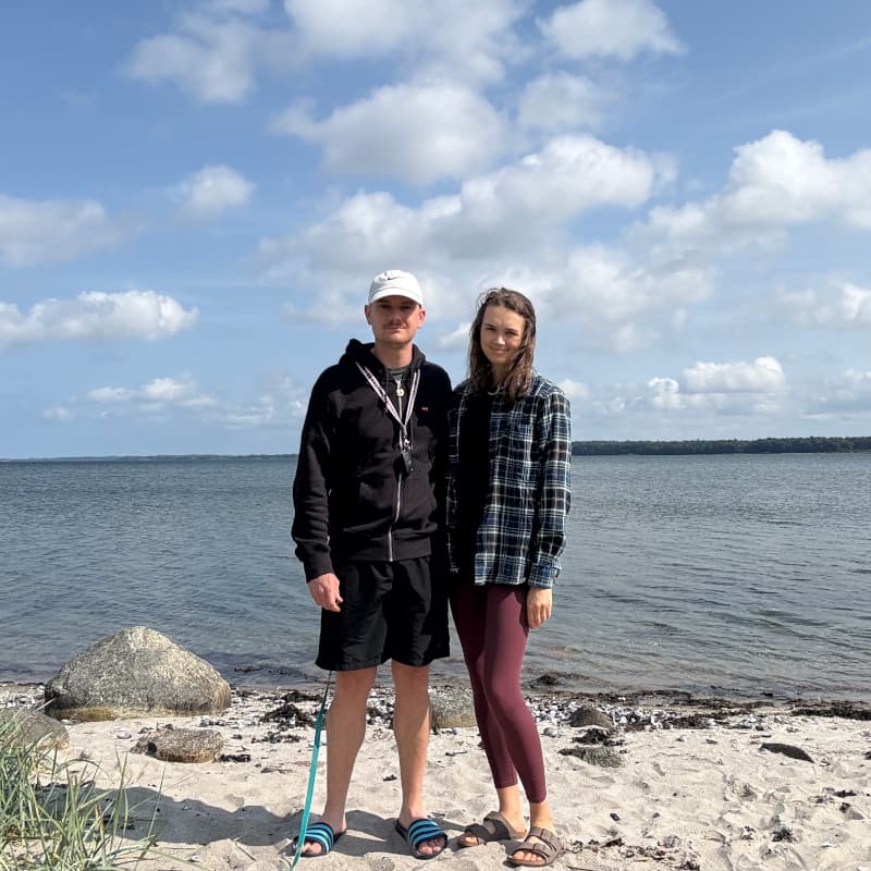 Fabi und Sassi am Meer in Horsens