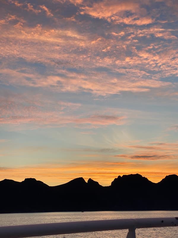Fähre Aussicht Sonnenuntergang