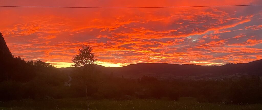 Abendsonne Bergheimsvatnet