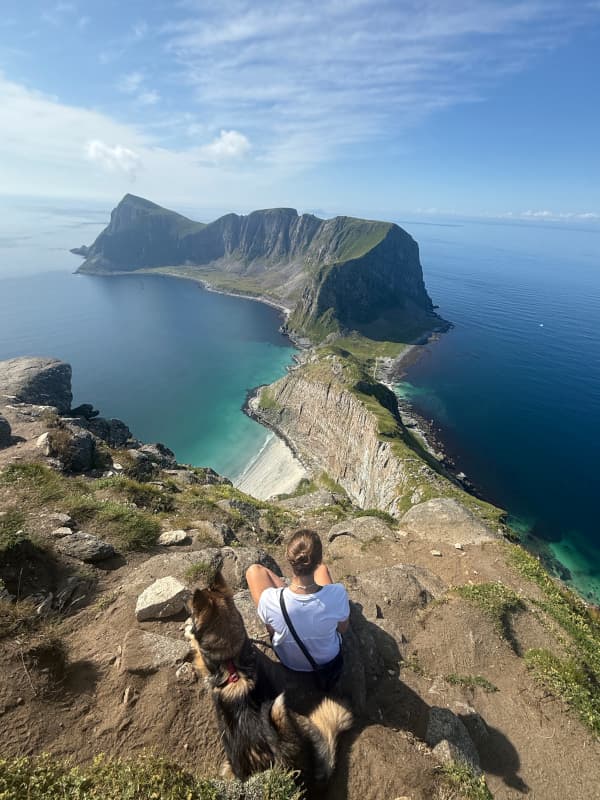 Sassi und Leeyah oben auf Haen - Aussicht