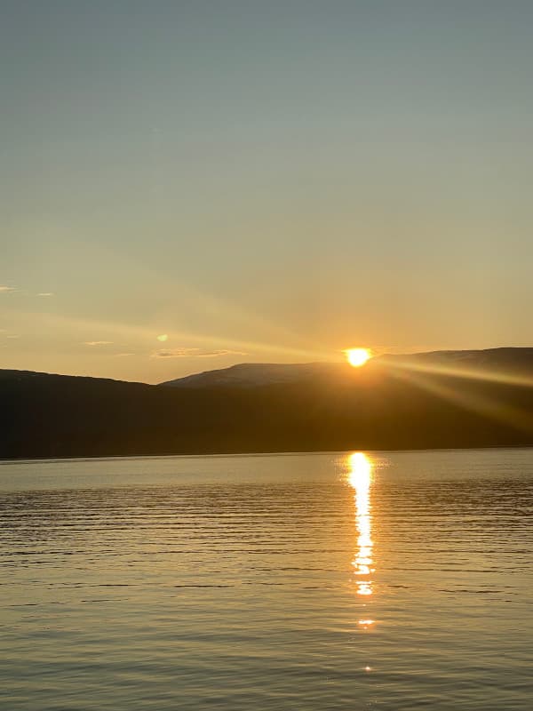 Sonnenuntergang nähe Mo i Rana