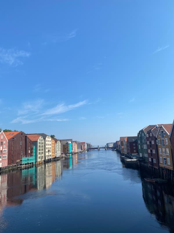 Speicherhäuser - Aussicht alte Stadtbrücke Trndheim