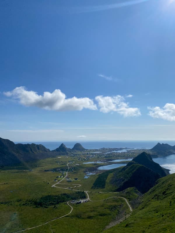 Vaeroy von oben Aussicht