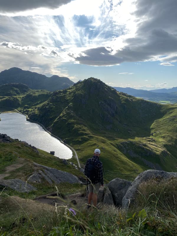 Fabi Ausblick beim Mannen Gipfel
