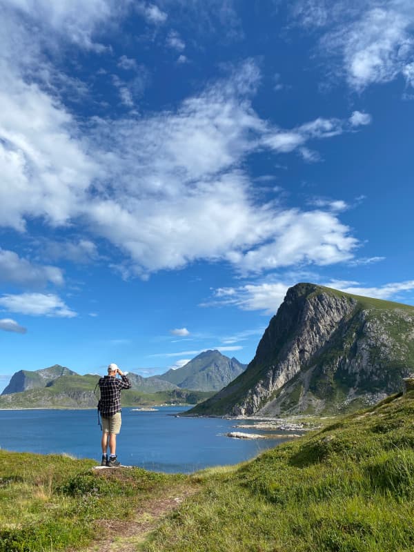 Fabi vor dem offersoykammen Gipfel
