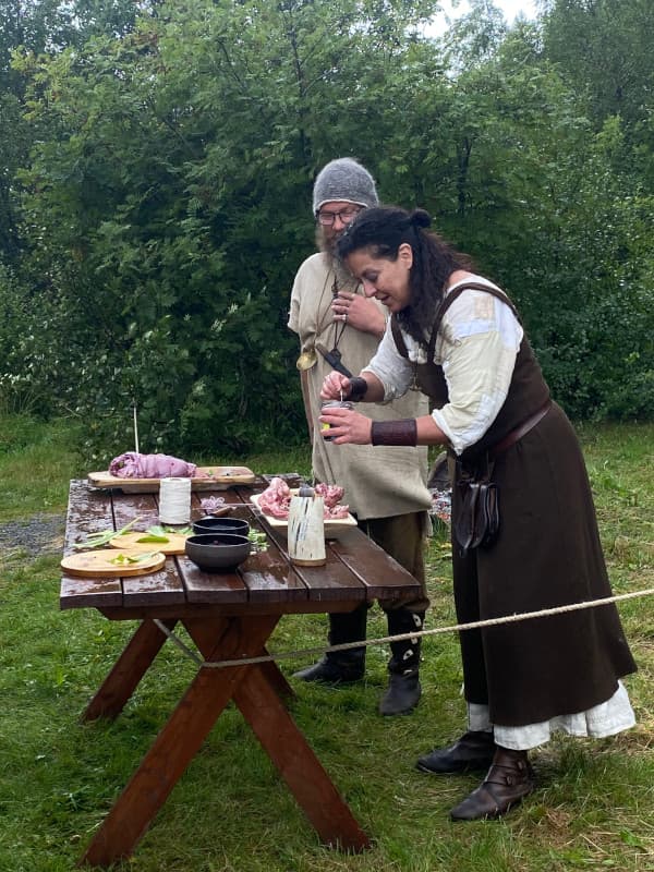 Wikinger beim Kochen, Wikinger Museum Lofoten