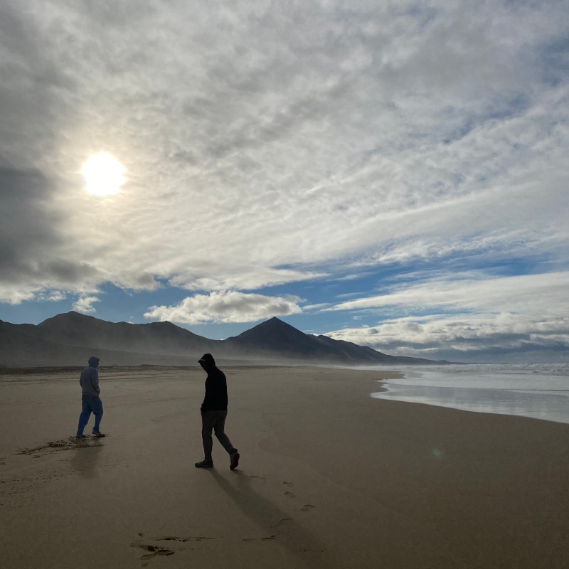 Cofete Strand auf Fuerteventura - Vanlife